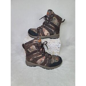 SHE Outdoor Timbertrek Gorpcore Hunting Boots Camo Leather‎ Utility Size 8.5